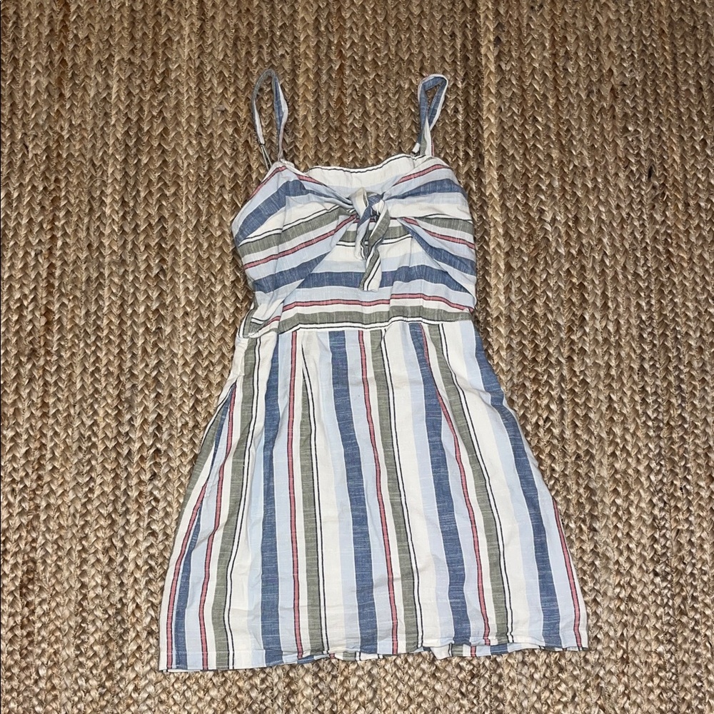 Abercrombie & Fitch Striped Dress - Blue, Red, White